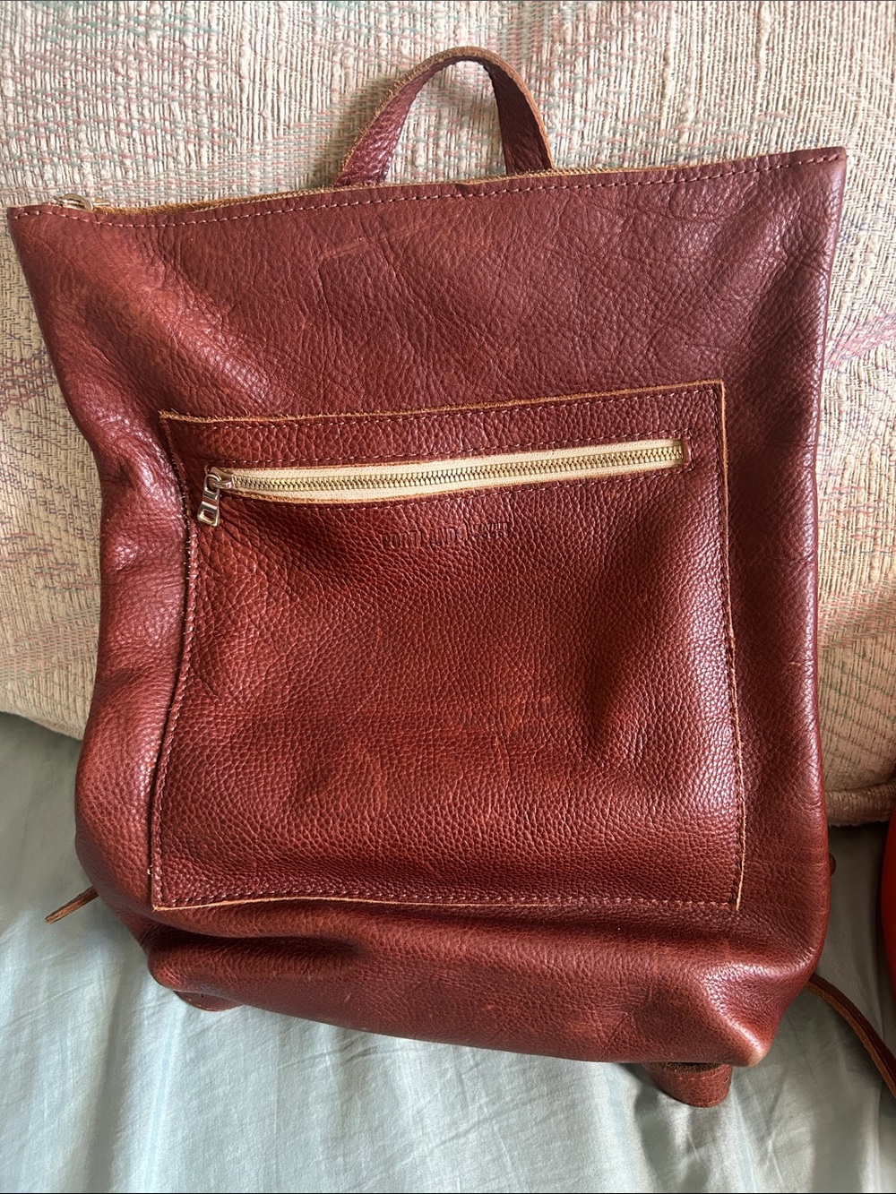 Leather Backpack - Brown